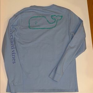 Vineyard Vines Light Blue Long Sleeve Shirt- large 16